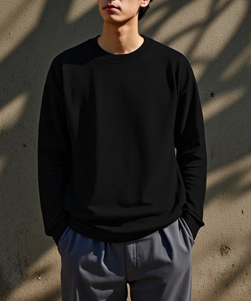 TRUSS(トラス)の「【TRUSS】オーガニックコットンロングスリーブTシャツ ロンT OGL-914(Tシャツ/カットソー・レディース・ライトパープル/スミクロ/ネイビー/ホワイト/グレイッシュブルー/ナチュラル/ブラック/スモークピンク/グレイッシュベージュ/ミント・S/M/L/XL)」の16枚目の写真