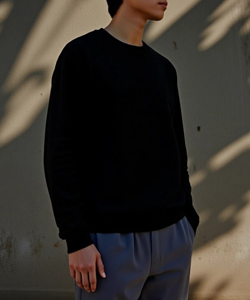 TRUSS(トラス)の「【TRUSS】オーガニックコットンロングスリーブTシャツ ロンT OGL-914(Tシャツ/カットソー・レディース・ライトパープル/スミクロ/ネイビー/ホワイト/グレイッシュブルー/ナチュラル/ブラック/スモークピンク/グレイッシュベージュ/ミント・S/M/L/XL)」の17枚目の写真