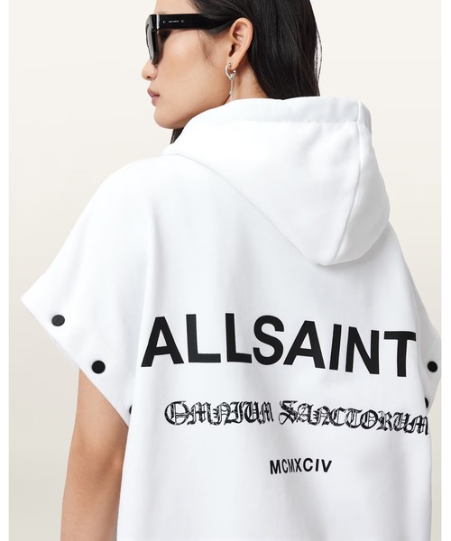 ALLSAINTS（オールセインツ）の「OMNIUM AMPHIA HOODY | OMNIUM AMPHIA フーディー（パーカー・レディース・ホワイト・S/M/XS）」の2枚目の写真