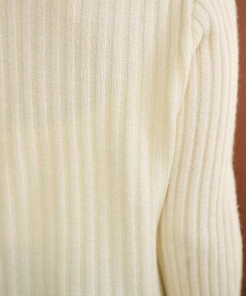 LAULEN(ローレン)の「back tag lib knit cardigan /バックタグリブニットカーディガン(カーディガン/ボレロ・レディース・グリーン/アイボリー/グレー・FREE)」の17枚目の写真