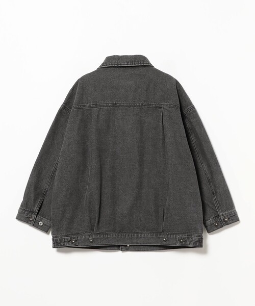 BEAMS HEART(ビームスハート)の「オーバー デニム ジャケット(デニムジャケット・レディース・ブラック/ブルー・FREE)」の9枚目の写真