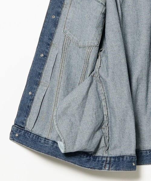 BEAMS HEART(ビームスハート)の「オーバー デニム ジャケット(デニムジャケット・レディース・ブラック/ブルー・FREE)」の15枚目の写真