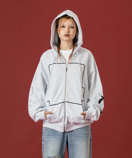 SPEED ZIP UP HOODED SWEATSHIRT（パーカー）｜XLARGE（エクストラ