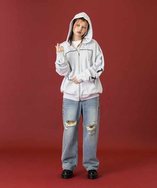 SPEED ZIP UP HOODED SWEATSHIRT（パーカー）｜XLARGE（エクストラ