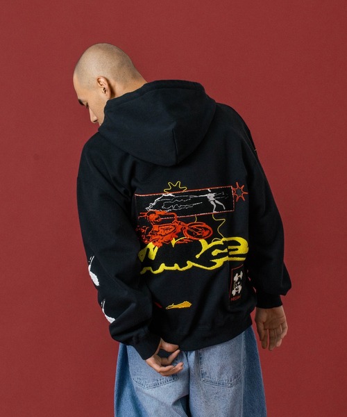SPEED ZIP UP HOODED SWEATSHIRT（パーカー）｜XLARGE（エクストラ