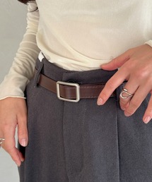 CLEA（クレア）の「スクエア/オーバルアソート穴なしベルト（ベルト）」