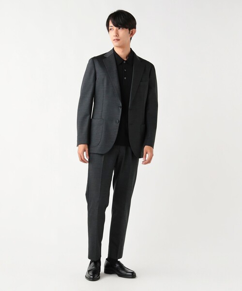 BEAMS HEART(ビームスハート)の「【4/23値下げ】ウールミックス ストレッチ 2ボタン ジャケット(セットアップ対応)(テーラードジャケット・メンズ・チャコールグレー/ネイビー・LARGE/SMALL/X-LARGE/MEDIUM)」の3枚目の写真