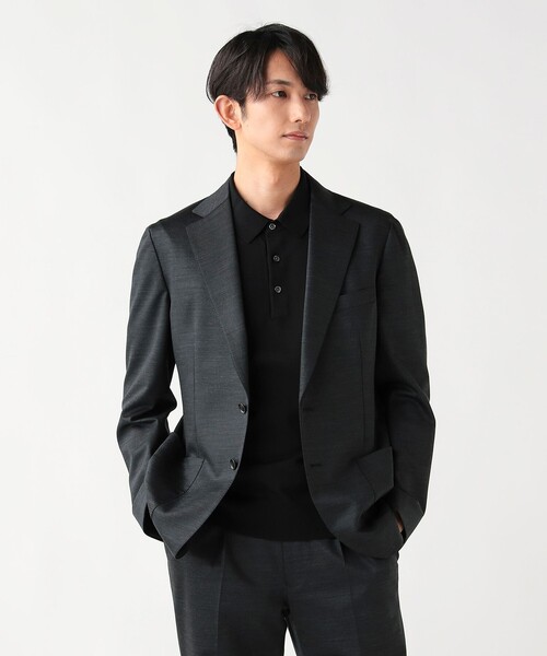 BEAMS HEART(ビームスハート)の「【4/23値下げ】ウールミックス ストレッチ 2ボタン ジャケット(セットアップ対応)(テーラードジャケット・メンズ・チャコールグレー/ネイビー・LARGE/SMALL/X-LARGE/MEDIUM)」の5枚目の写真