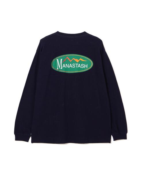 MANASTASH(マナスタッシュ)の「MANASTASH/マナスタッシュ/HEMP L/S TEE ORIGINAL LOGO(Tシャツ/カットソー・メンズ・その他5/ネイビー・S/M/L)」の3枚目の写真