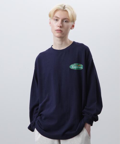 MANASTASH(マナスタッシュ)の「MANASTASH/マナスタッシュ/HEMP L/S TEE ORIGINAL LOGO(Tシャツ/カットソー・メンズ・その他5/ネイビー・S/M/L)」の5枚目の写真