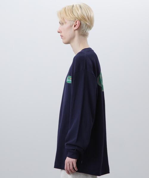 MANASTASH(マナスタッシュ)の「MANASTASH/マナスタッシュ/HEMP L/S TEE ORIGINAL LOGO(Tシャツ/カットソー・メンズ・その他5/ネイビー・S/M/L)」の8枚目の写真