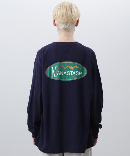 MANASTASH(マナスタッシュ)の「MANASTASH/マナスタッシュ/HEMP L/S TEE ORIGINAL LOGO(Tシャツ/カットソー・メンズ・その他5/ネイビー・S/M/L)」の9枚目の写真