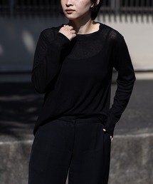 【kuros’オリジナル】コットン シアーリラックス ロングスリーブTシャツ