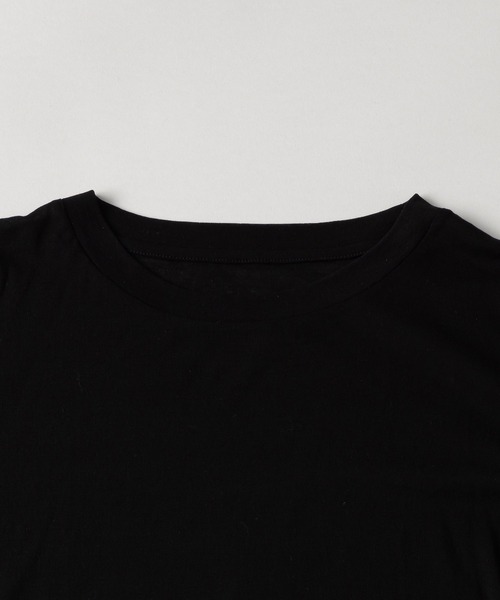 kuros'（クロス）の「【kuros’オリジナル】コットン シアーリラックス ロングスリーブTシャツ（Tシャツ/カットソー・レディース・ホワイト/ブラック・X-SMALL/SMALL/MEDIUM）」の13枚目の写真