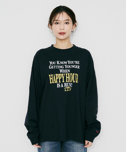 UNTITLED(アンタイトル)の「【PARROTT CANVAS】ハッピーアワーL/Sティーシャツ(Tシャツ/カットソー・レディース・ホワイト・02)」の11枚目の写真