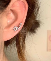 446651】スターラインストーンピアス片耳用(RZ)（ピアス（片耳用