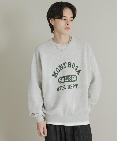 スウェットライクカレッジロゴニット（ニット/セーター）｜SENSE OF