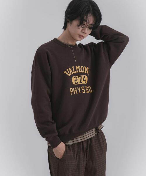 SENSE OF PLACE by URBAN RESEARCH（センスオブプレイスバイアーバンリサーチ）の「スウェットライクカレッジロゴニット（ニット/セーター・メンズ・ブラウン/ブラック/グレー・LARGE/MEDIUM）」の17枚目の写真