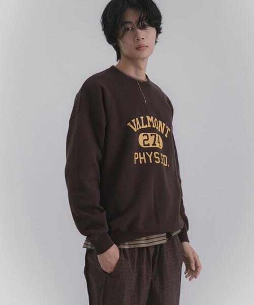 SENSE OF PLACE by URBAN RESEARCH（センスオブプレイスバイアーバンリサーチ）の「スウェットライクカレッジロゴニット（ニット/セーター・メンズ・ブラウン/ブラック/グレー・LARGE/MEDIUM）」の18枚目の写真