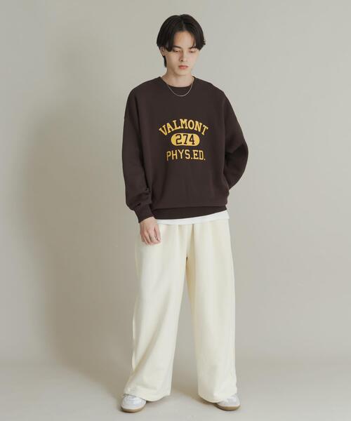 スウェットライクカレッジロゴニット（ニット/セーター）｜SENSE OF