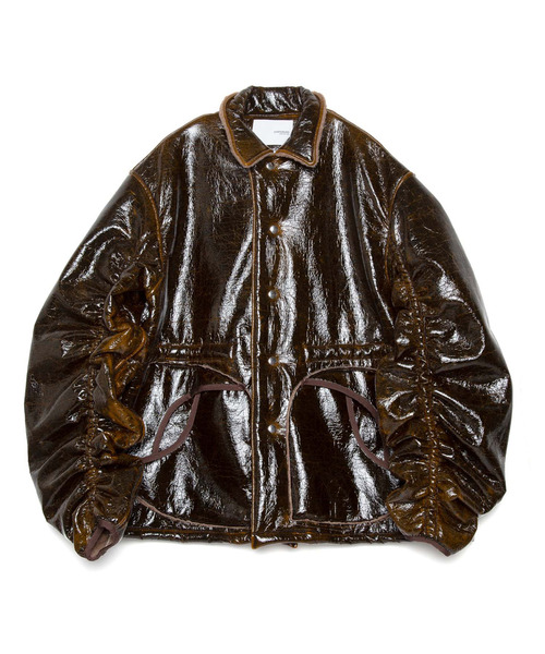 yoshiokubo（ヨシオクボ）の「yoshiokubo ヨシオクボ / TOPGUN BOA BIND BL トップガンボアバインドブルゾン ムートンブルゾン / YKF25516（ブルゾン・メンズ・ブラウン・FREE）」の2枚目の写真