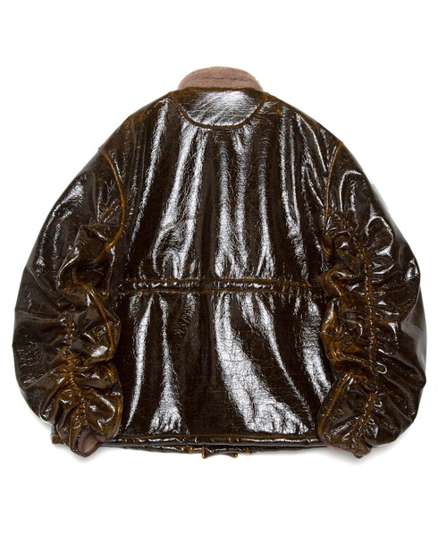 yoshiokubo（ヨシオクボ）の「yoshiokubo ヨシオクボ / TOPGUN BOA BIND BL トップガンボアバインドブルゾン ムートンブルゾン / YKF25516（ブルゾン・メンズ・ブラウン・FREE）」の3枚目の写真