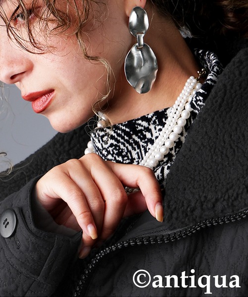 antiqua（アンティカ）の「サーモライトロングキルトコート（その他アウター・レディース・ブラック・ONESIZE）」の5枚目の写真