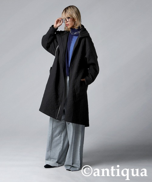 antiqua サーモライト ロングキルトコート サーモライト中綿ロングコート（その他アウター）｜antiqua