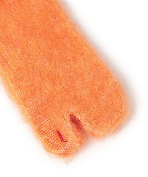 MARCOMONDE（マルコモンド）の「MARCOMONDE:モヘヤ 足袋 ソックス（ソックス/靴下・レディース・ブラウン/オレンジ・ONE SIZE）」の5枚目の写真