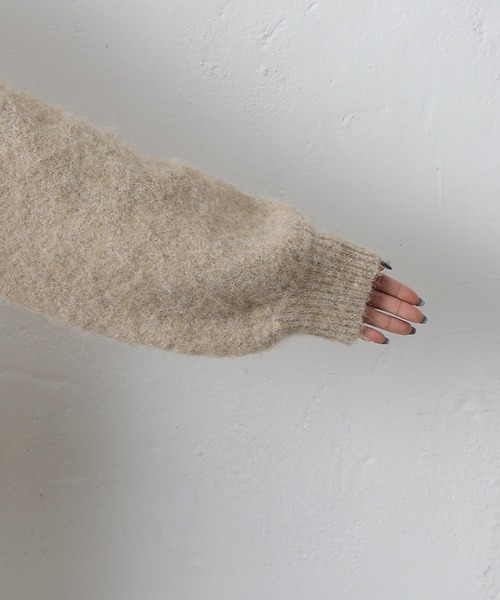 COLONY 2139（コロニートゥーワンスリーナイン）の「アルパカタッチVネックワンピース（ワンピース・レディース・ブラック/ベージュ/グレー・FREE）」の22枚目の写真