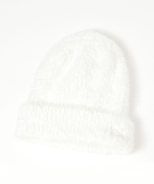 Heather(ヘザー)の「【NEW ERA/ニューエラ】シャギーニットビーニー 493953(ニットキャップ/ビーニー・レディース・ホワイト/ブラック・FREE)」の1枚目の写真