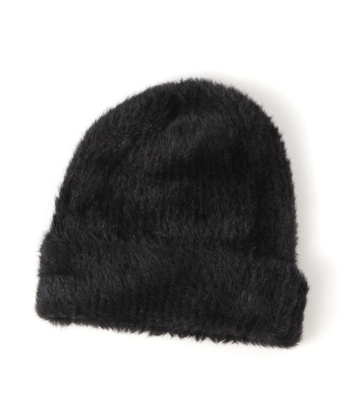 Heather(ヘザー)の「【NEW ERA/ニューエラ】シャギーニットビーニー 493953(ニットキャップ/ビーニー・レディース・ホワイト/ブラック・FREE)」の2枚目の写真