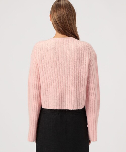 BY MALENE BIRGER（バイマレーネビルガー）の「BY MALENE BIRGER CIERROU クルーネック リブカーディガン（カーディガン/ボレロ・レディース・ライトピンク・3）」の5枚目の写真