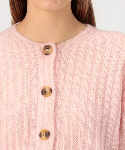 BY MALENE BIRGER（バイマレーネビルガー）の「BY MALENE BIRGER CIERROU クルーネック リブカーディガン（カーディガン/ボレロ・レディース・ライトピンク・3）」の6枚目の写真