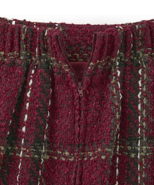 Sugar spoon（シュガースプーン）の「・SUGAR SPOON チェックフリンジスカート（スカート・レディース・ネイビー/ブラック/ボルドー・FREE）」の21枚目の写真