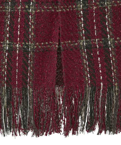 Sugar spoon（シュガースプーン）の「・SUGAR SPOON チェックフリンジスカート（スカート・レディース・ネイビー/ブラック/ボルドー・FREE）」の22枚目の写真