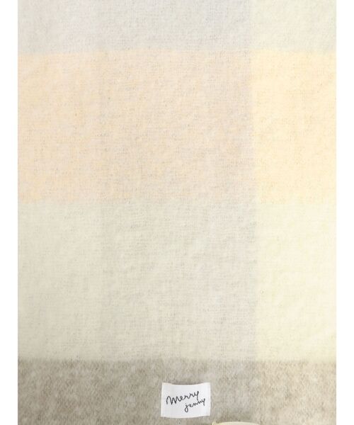 merry jenny（メリージェニー）の「fluffy ribbonチェックマフラー（マフラー・レディース・ピンク/アイボリー・FREE）」の10枚目の写真