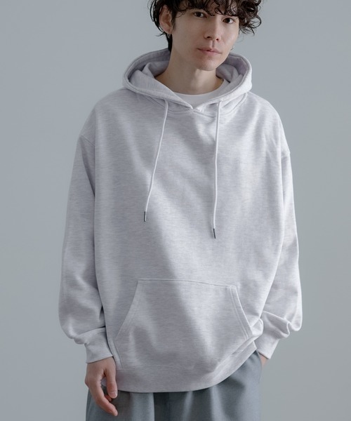 SIDEWAY STANCE（サイドウェイスタンス）の「【SIDEWAY STANCE】無地 スウェット プルパーカー（パーカー・メンズ・ブラック/ホワイト/ネイビー/アッシュ/杢グレー・MEDIUM/SMALL/LARGE/X-LARGE）」の4枚目の写真