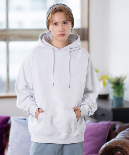 SIDEWAY STANCE（サイドウェイスタンス）の「【SIDEWAY STANCE】無地 スウェット プルパーカー（パーカー・メンズ・ブラック/ホワイト/ネイビー/アッシュ/杢グレー・MEDIUM/SMALL/LARGE/X-LARGE）」の9枚目の写真