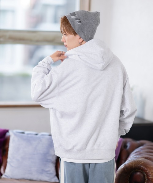 SIDEWAY STANCE（サイドウェイスタンス）の「【SIDEWAY STANCE】無地 スウェット プルパーカー（パーカー・メンズ・ブラック/ホワイト/ネイビー/アッシュ/杢グレー・MEDIUM/SMALL/LARGE/X-LARGE）」の10枚目の写真