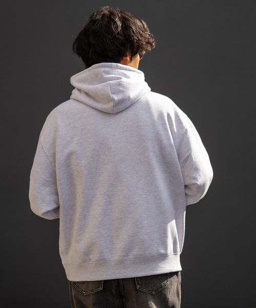 SIDEWAY STANCE（サイドウェイスタンス）の「【SIDEWAY STANCE】無地 スウェット プルパーカー（パーカー・メンズ・ブラック/ホワイト/ネイビー/アッシュ/杢グレー・MEDIUM/SMALL/LARGE/X-LARGE）」の13枚目の写真