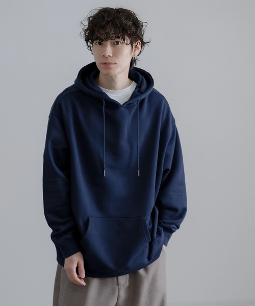 SIDEWAY STANCE（サイドウェイスタンス）の「【SIDEWAY STANCE】無地 スウェット プルパーカー（パーカー・メンズ・ブラック/ホワイト/ネイビー/アッシュ/杢グレー・MEDIUM/SMALL/LARGE/X-LARGE）」の15枚目の写真