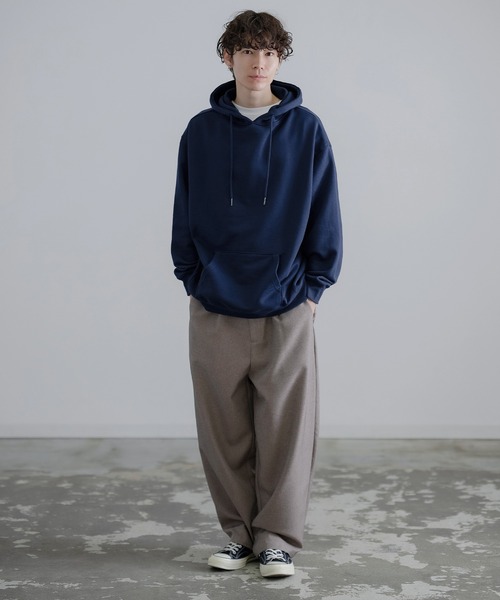 SIDEWAY STANCE（サイドウェイスタンス）の「【SIDEWAY STANCE】無地 スウェット プルパーカー（パーカー・メンズ・ブラック/ホワイト/ネイビー/アッシュ/杢グレー・MEDIUM/SMALL/LARGE/X-LARGE）」の19枚目の写真