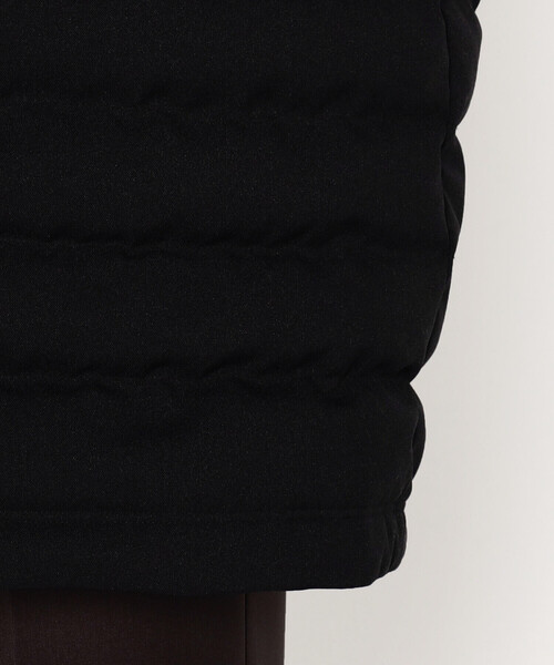 WOMEN'S WOOL LIKE POLYESTER MIDDLE DOWN HOODED COAT（ダウン