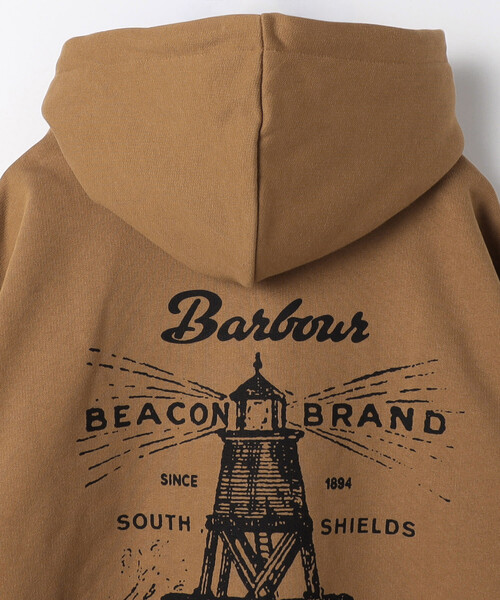 Barbour（バブアー）の「Barbour x Levi's/バブアー × リーバイス Levi's × Barbour graphic hoodie（パーカー・メンズ・ベージュ/ブラック・LARGE/MEDIUM）」の6枚目の写真