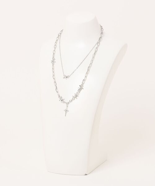 ARCHIVER（アーカイバ）の「【Bz】シルバースター2重ネックレス(RZ)（ネックレス・メンズ・シルバー・FREE）」の3枚目の写真