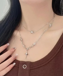 ARCHIVER | 【Bz】シルバースター2重ネックレス(RZ)(ネックレス)