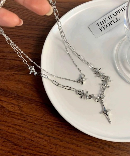 ARCHIVER（アーカイバ）の「【Bz】シルバースター2重ネックレス(RZ)（ネックレス・メンズ・シルバー・FREE）」の6枚目の写真