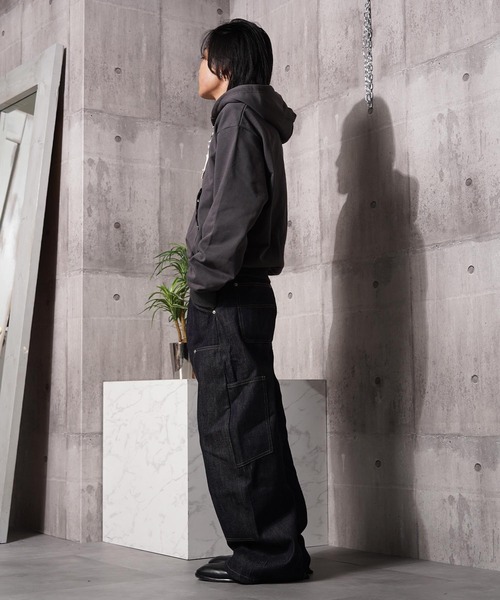 #MEMORY(メモリー)の「【MEMORY】ヘビーウェイト 96アイレット ダブルZIPパーカー / 96-Eyelet Double-Zip Hoodie(パーカー・メンズ・グレー/チャコールグレー/ブラック・M/L/XL)」の7枚目の写真