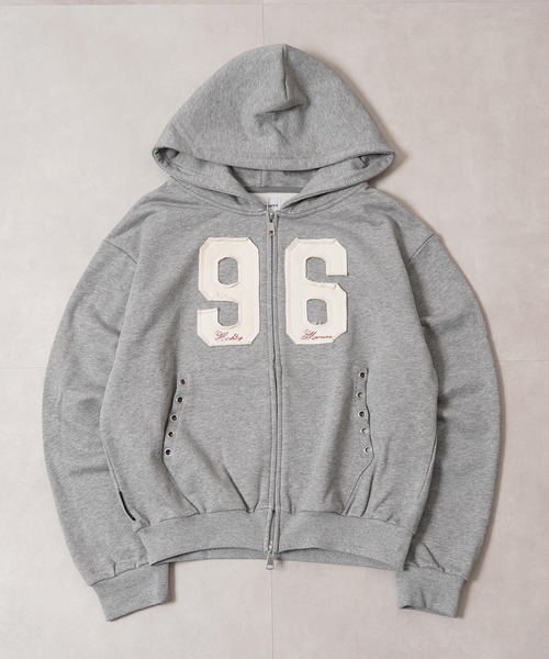 #MEMORY(メモリー)の「【MEMORY】ヘビーウェイト 96アイレット ダブルZIPパーカー / 96-Eyelet Double-Zip Hoodie(パーカー・メンズ・グレー/チャコールグレー/ブラック・M/L/XL)」の10枚目の写真